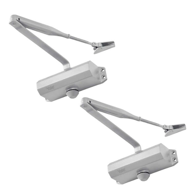 Pack 2 Cierrapuerta Hidraulico Y522 45/80 Kg RF90 Silver
