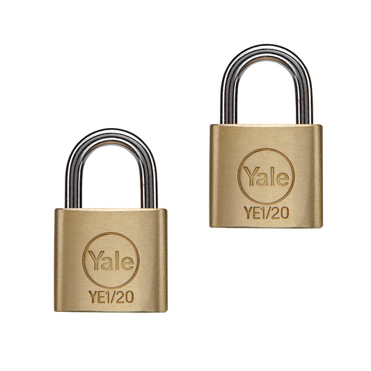 Candado de Bronce YE1 20mm (2 unidades)