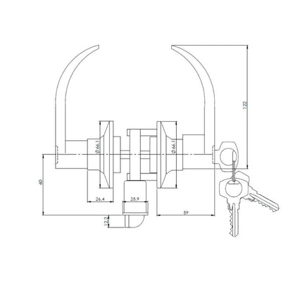 Cerradura Tubular Y815 Acceso