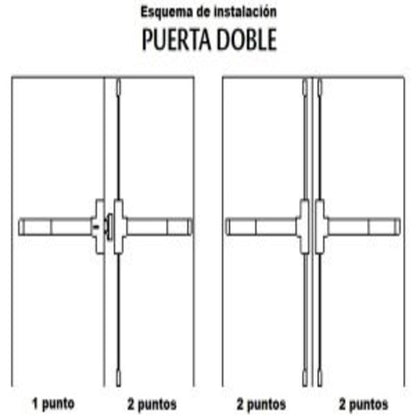 Barra Antipánico serie 300 - 2 Puntos F180