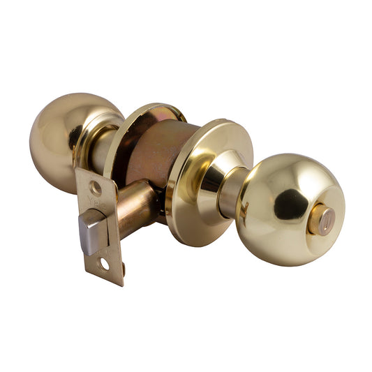 Cerradura Cilíndrica Baño-Dormitorio Bronce