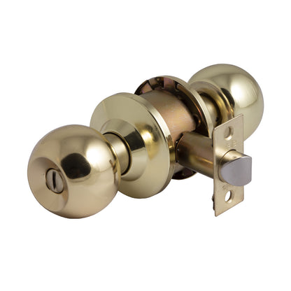 Cerradura Cilíndrica Baño-Dormitorio Bronce