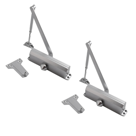 Pack 2 Cierrapuerta Hidráulico Y1200 60/120Kg RF60 Silver
