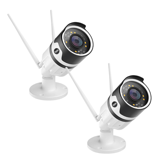 Pack 2 Camara WiFi/HD, V. Nocturna, Resistente a la Lluvia y App Yale Connect