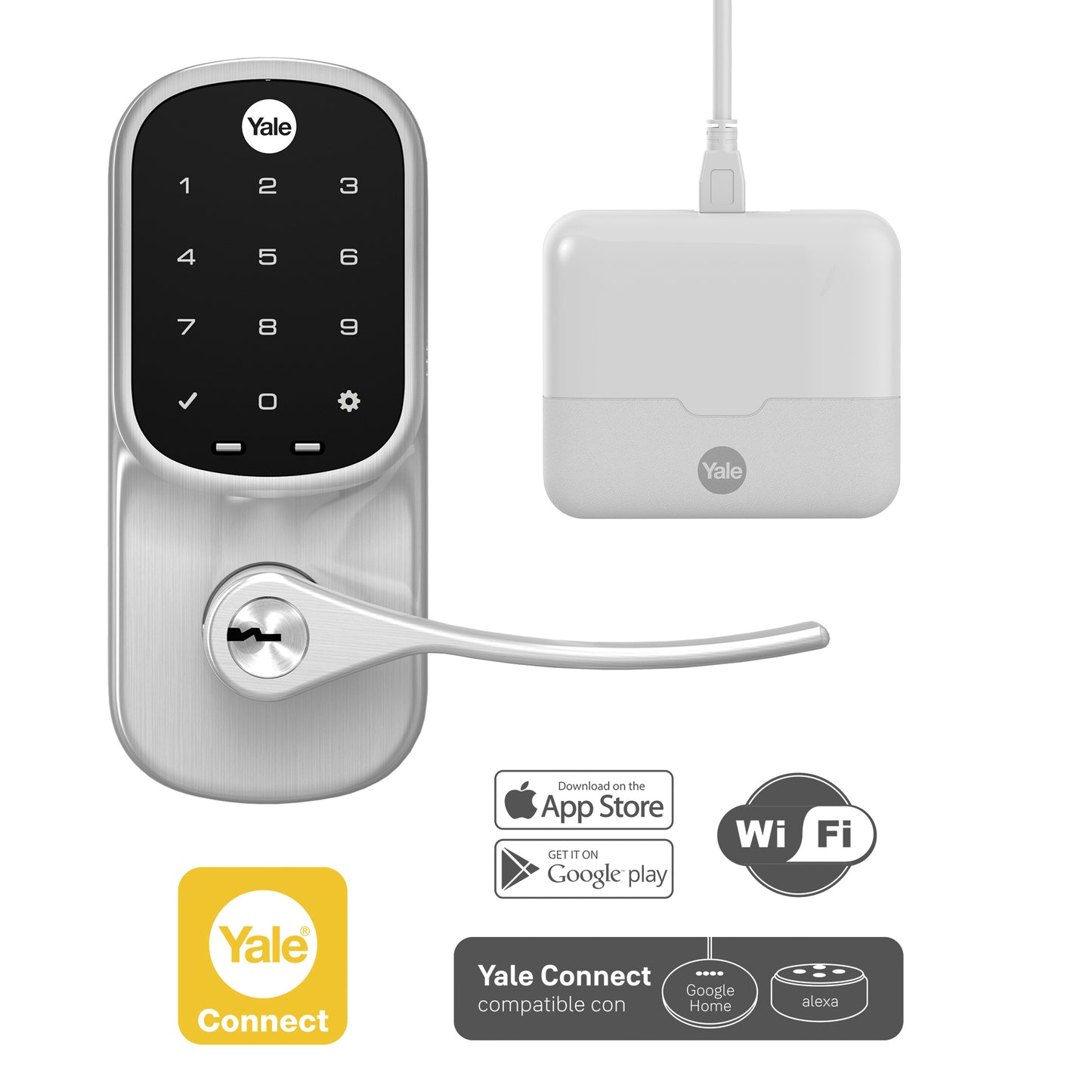 Smart Pack Cerradura Digital YRL226 Slim + YALE Connect Wifi