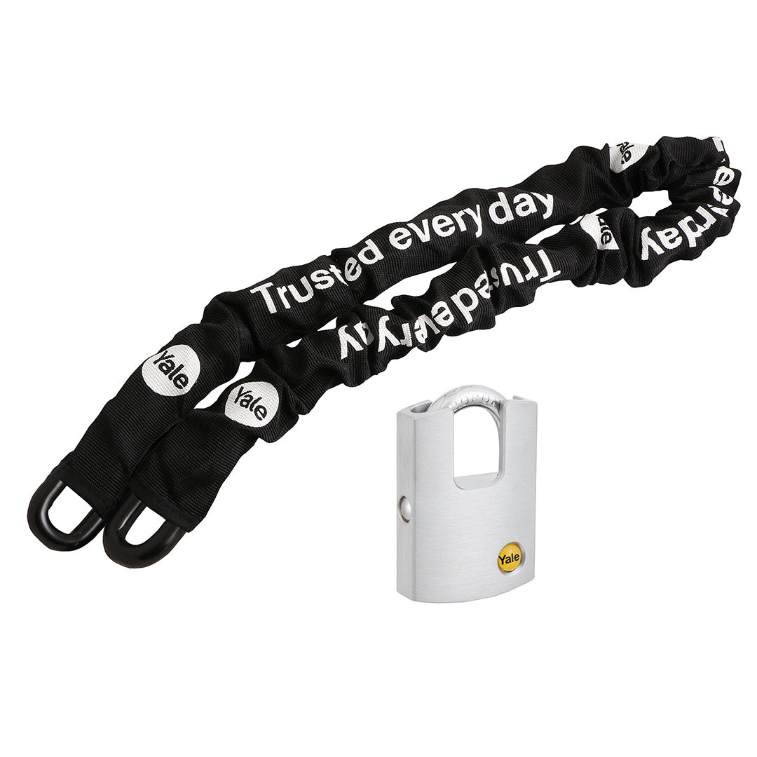 Pack Cadena Seguridad 1,4 mts + Candado Y122 50mm