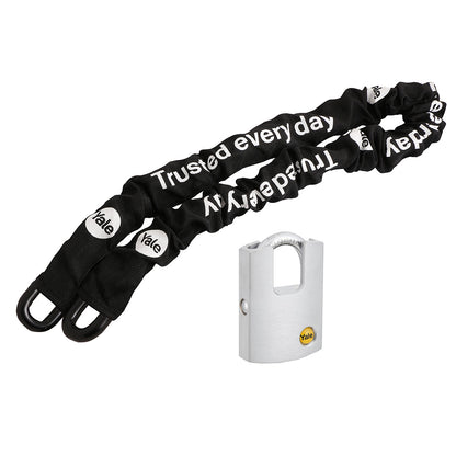 Pack Cadena Seguridad 1,4 mts + Candado Y122 50mm